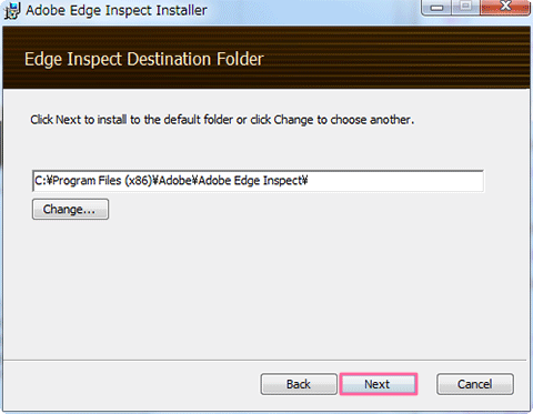 Adobe Edge Inspect Installer